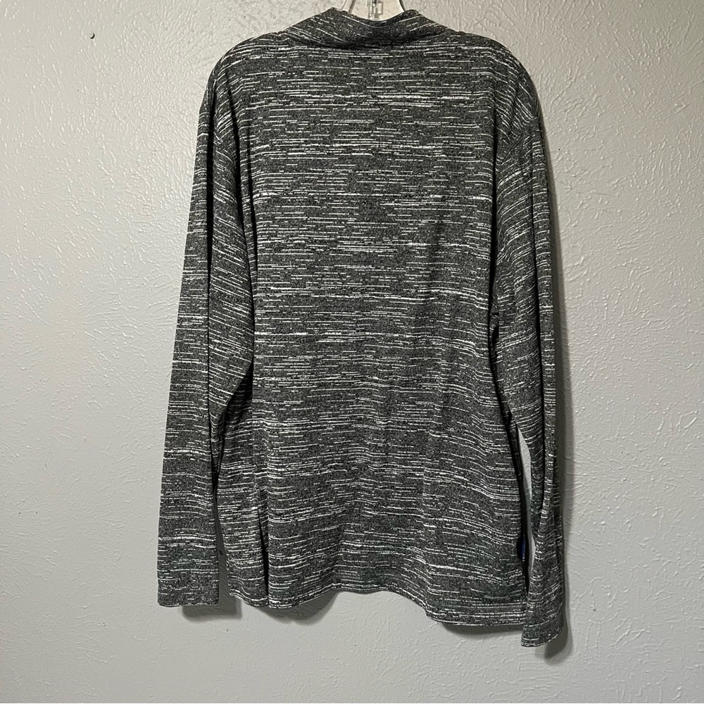 Majestic Texas Rangers 1/4 Zip long sleeve Pullover XL Gray Space Dye Jacket MLB - Picture 2 of 8